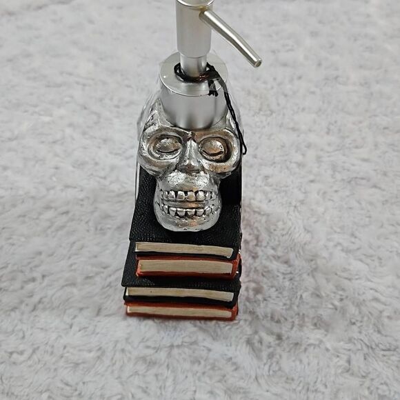 Bathroom Kitchen Soap Dispenser Skull and Witches Books Halloween - Picture 1 of 6